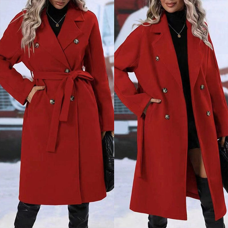 breasted Trench Coat For Women