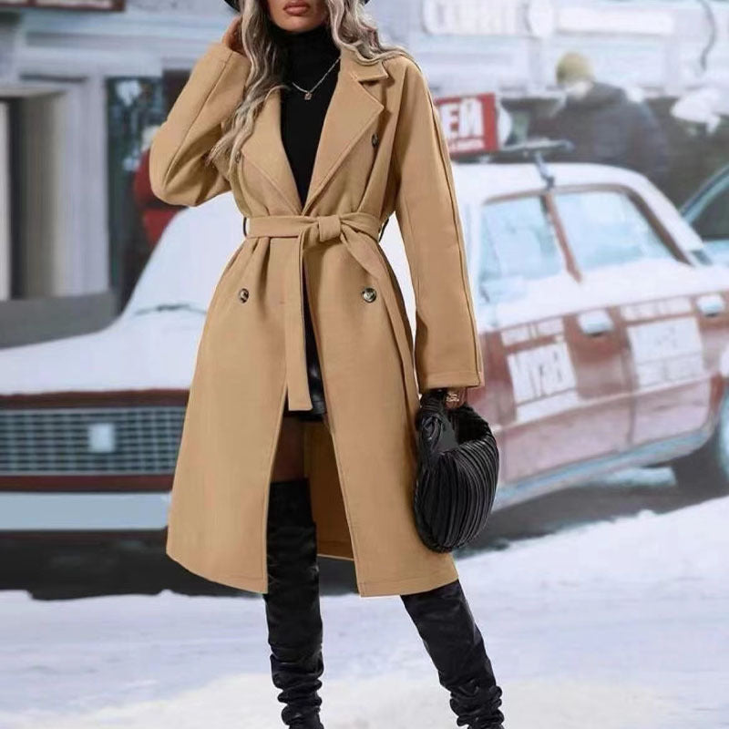 breasted Trench Coat For Women