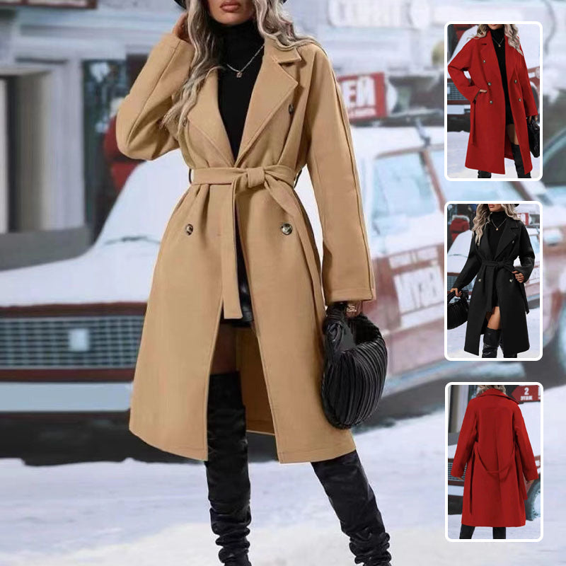 breasted Trench Coat For Women